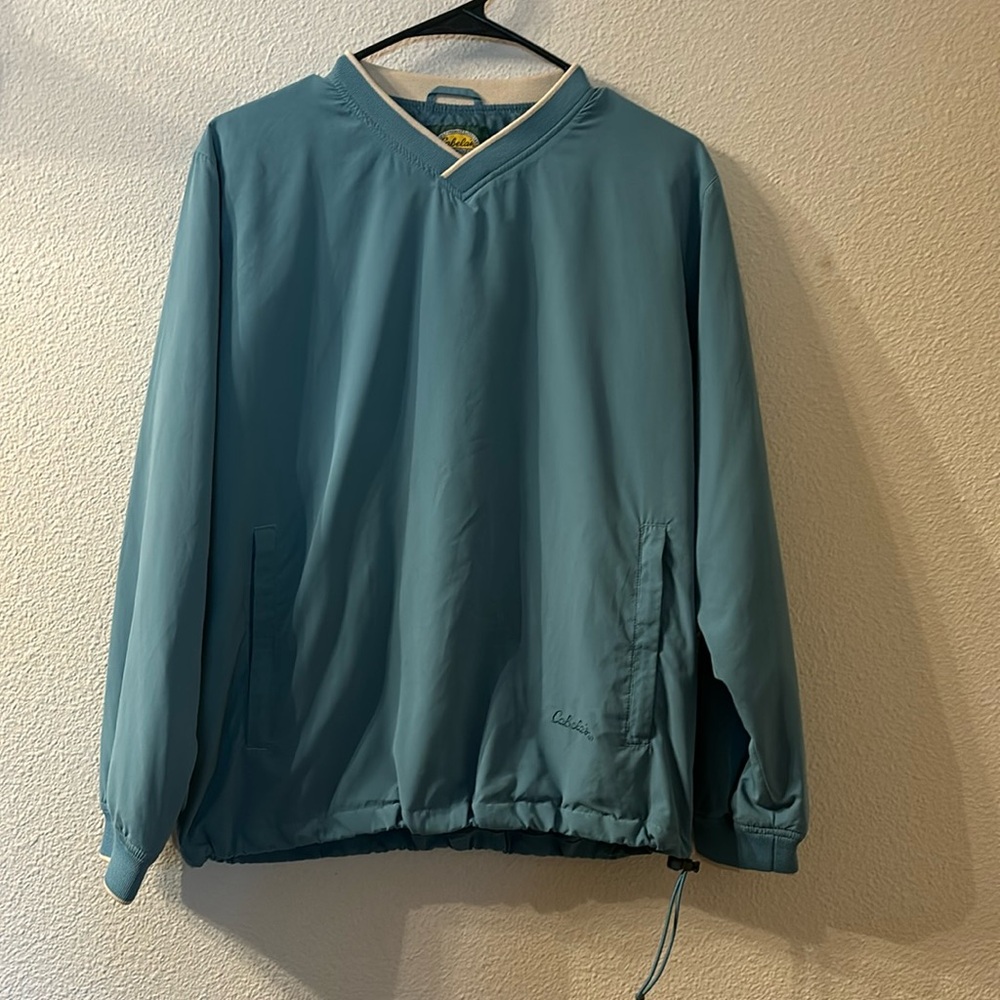 Cabelas windcrest vneck windbreaker size small
